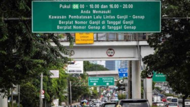 Ilustrasi ganjil genap di jalan DKI Jakarta