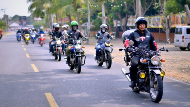 Ratusan Biker Suzuki  dari Berbagai Wilayah Serbu Serang  