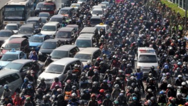 Kemacetan Lalu Lintas di Jakarta akibat Sepeda Motor