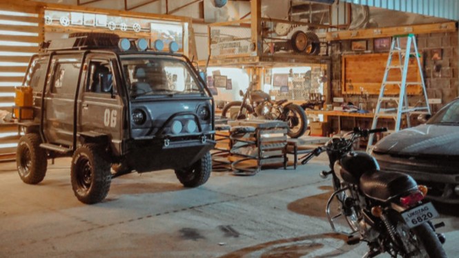  Suzuki  Carry  Bagong  Rongsokan Disulap Jadi Mobil  Off Road 