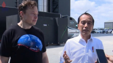 Presiden Jokowi dan Elon Musk di markas Tesla dan Space X